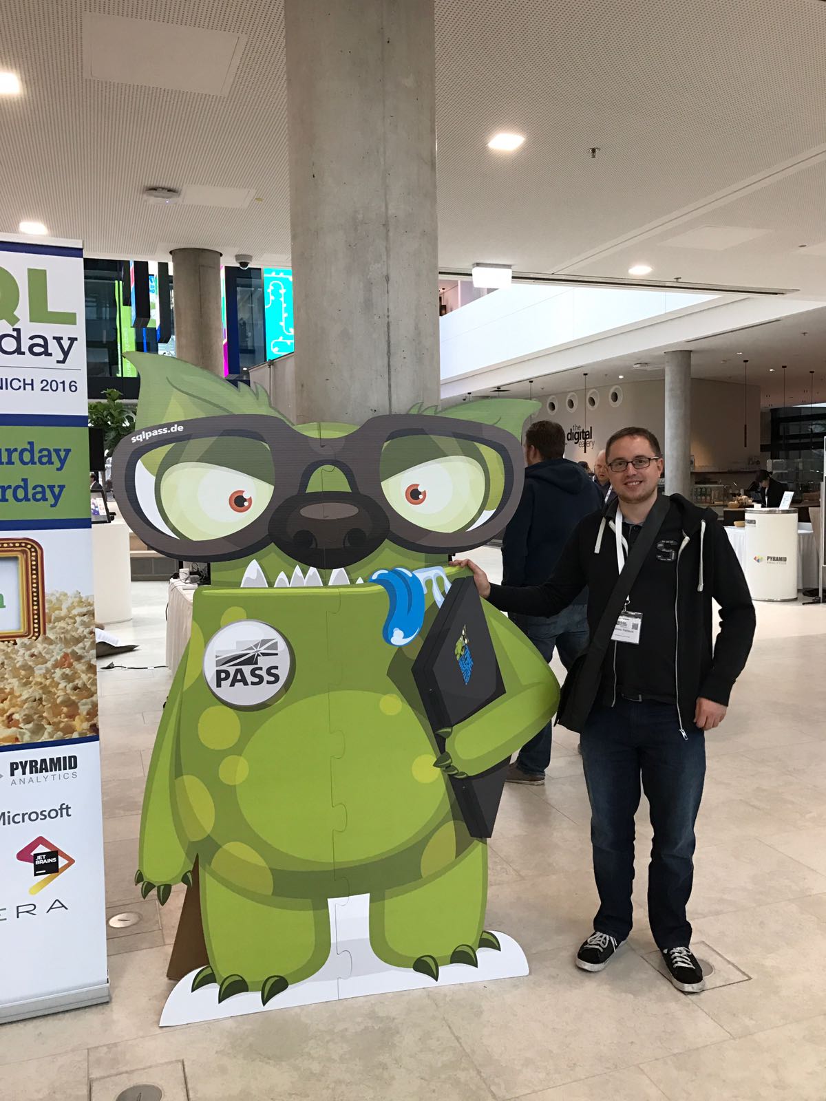 Unsere Technik-Cracks Andreas Pampuch und Tobias Schwarz besuchten die SQLSaturday Veranstaltung von SQLPass in München